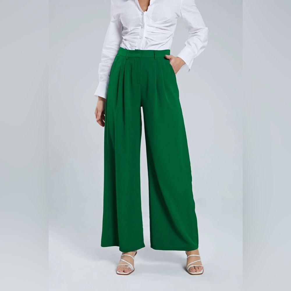 Basic Wide Leg Suit Pants